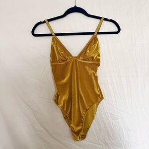 Free people yellow body suit